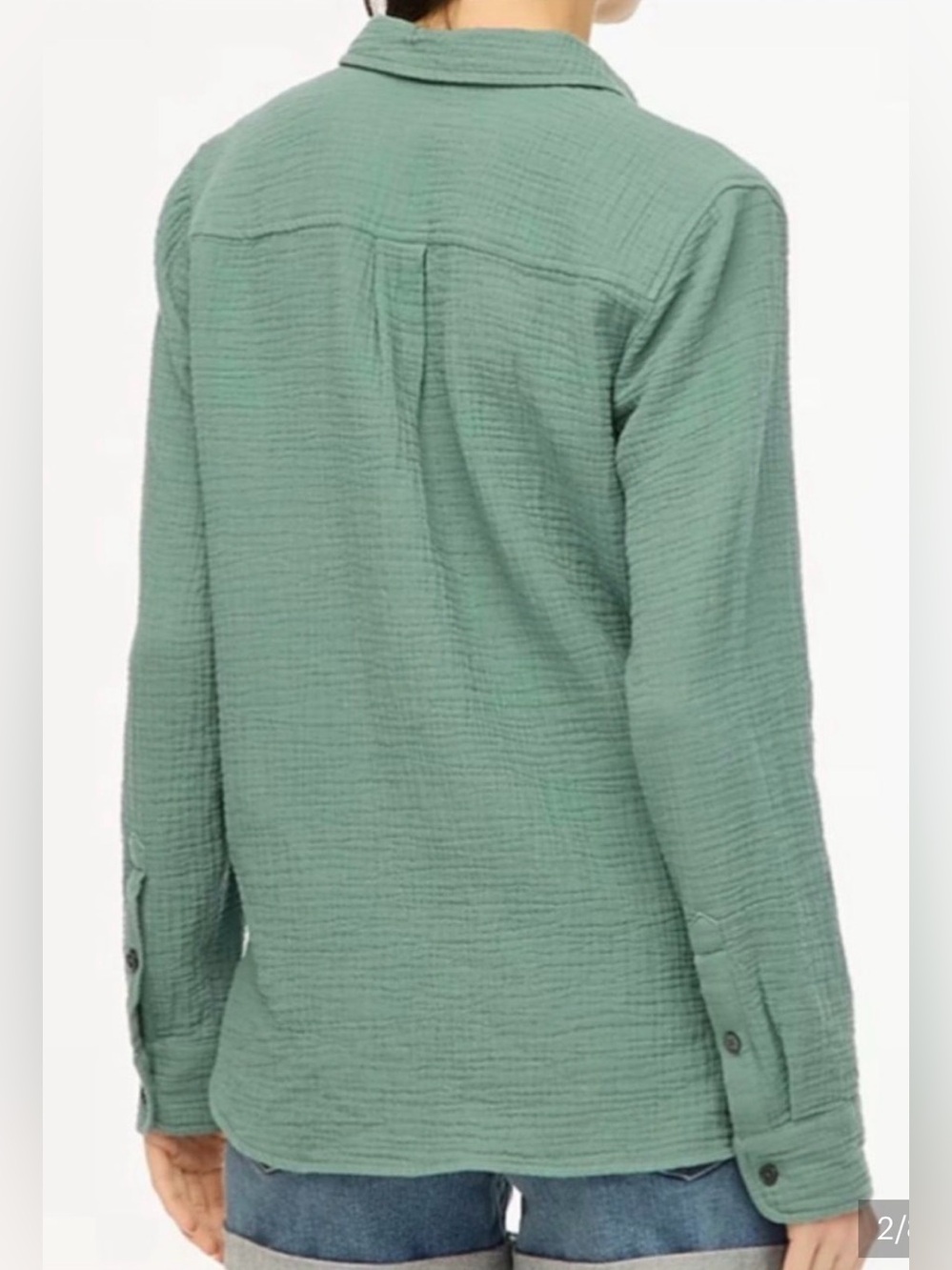 J. Crew Double-Gauze Button-Down Shirt Size XXS - Picture 2 of 11